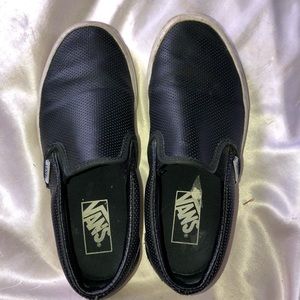 Black slip on vans